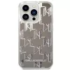 Karl Lagerfeld KLHCP14XLMNMS iPhone 14 Pro Max 6.7 kietas dėklas sidabrinis / sidabrinis Liquid Glitter Monogram