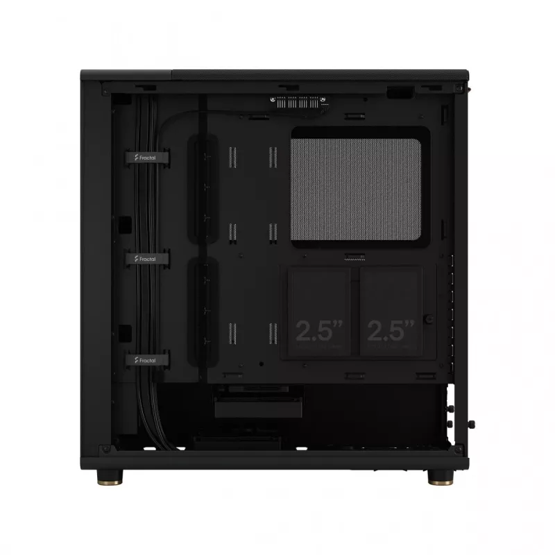 Fractal Design North Charcoal Juoda tinklinis vidutinio dydžio korpusas - juodas