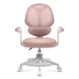 Vaikiška sukamoji kėdė mark adler Junior 4.5 Pink — tinklinis atlošas, putplasčio sėdynė, reguliuojamas aukštis 40–50 cm, porankiai, juosmens atrama, ratukai (atidaryta pakuotė)