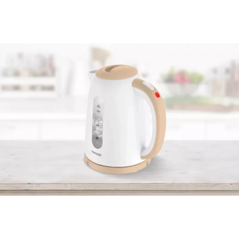 Elektrinis virdulys Concept Solution RK2331 — 1,7 l, 2200 W, smėlio/baltos spalvos