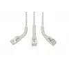Digitus CAT 6A F-FTP lankstus komutacinis kabelis, varis, 3 m, pilkas, 10 vnt.