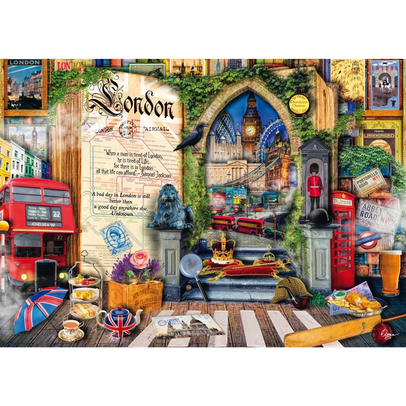 Dėlionė 1000 dalių, Schmidt Spiele Aimee Stewart: Memories of London