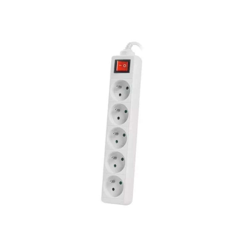 Maitinimo ilgintuvas Lanberg PS1-05E-0150-W 1,5 m 5 kintamosios srovės lizdai Vidaus Naudojimas Baltas
