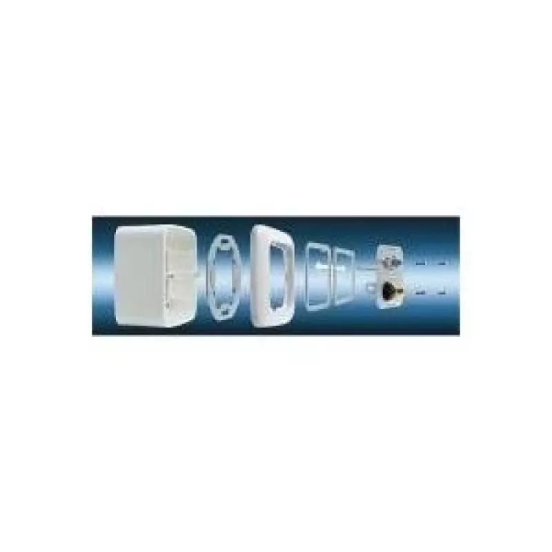 Rozečių lizdas 2 x RCA Kindermann 7444000410