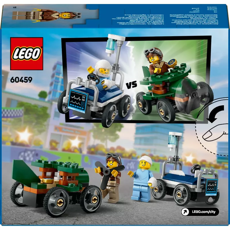 LEGO CITY 60459 Lėktuvas prieš ligoninės lovą