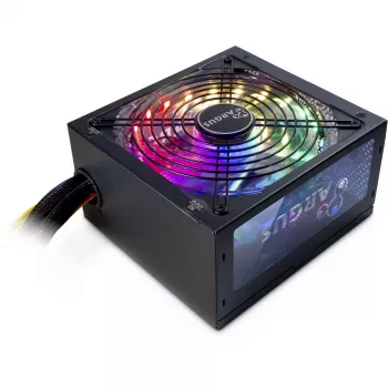 Inter-Tech Argus RGB-600W II maitinimo blokas 20+4 kontaktų ATX ATX juodas