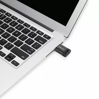 USB atmintukas PNY Elite-X 64 GB USB Type-C 3.2 Gen 1 (3.1 Gen 1) Juoda