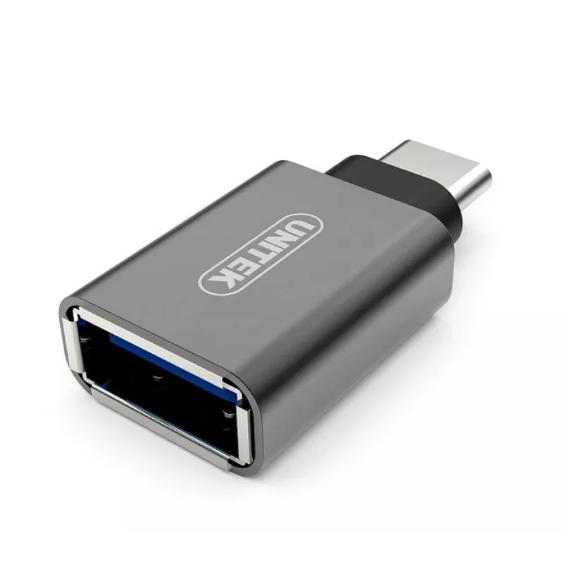 UNITEK Y-A025CGY kabelio sąsajos / lyties adapteris USB Type-C USB Type-A Metalinis