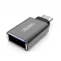UNITEK Y-A025CGY kabelio sąsajos / lyties adapteris USB Type-C USB Type-A Metalinis