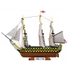 „Cobi“ konstravimo rinkinys „HMS Victory“ — 2 517 detalių, detalizuotas istorinio burlaivio modelis