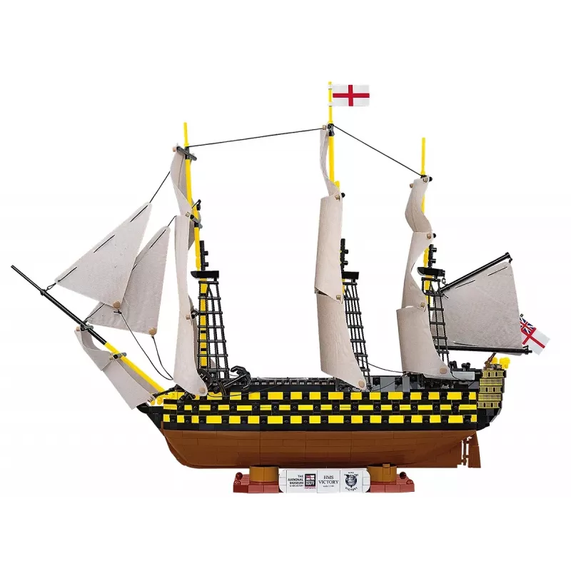 „Cobi“ konstravimo rinkinys „HMS Victory“ — 2 517 detalių, detalizuotas istorinio burlaivio modelis