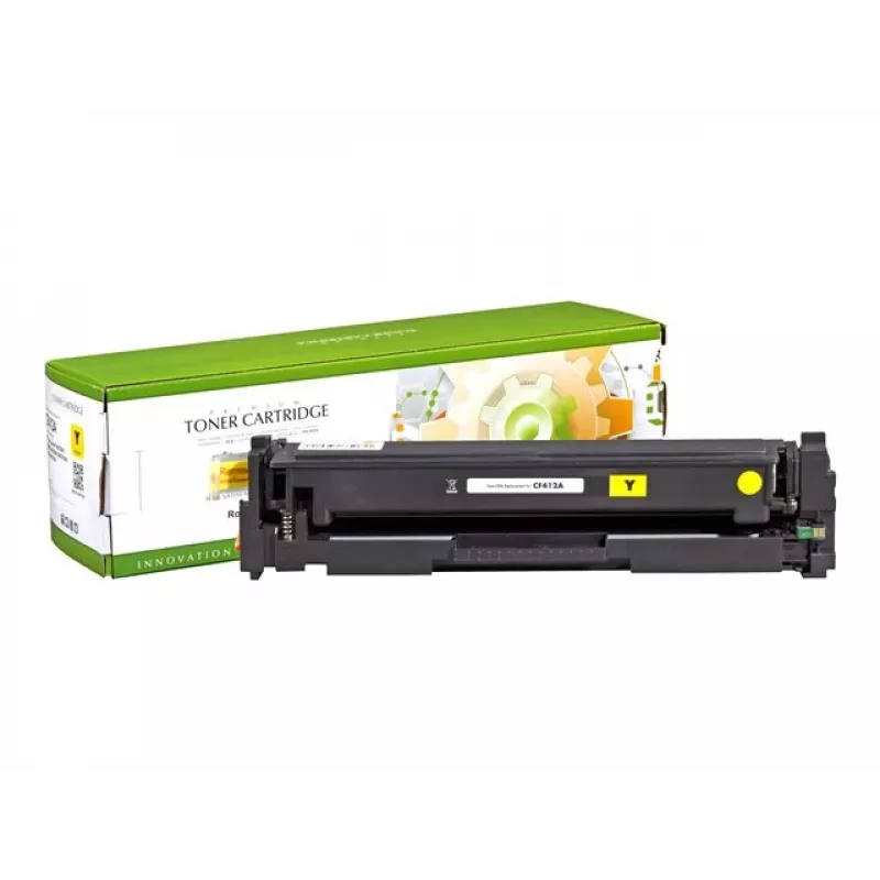 STATIC Tonerio kasetė, suderinama su HP CF412A, geltona, iki 2 300 puslapių