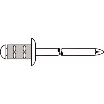 Aklina kniedė GESIPA Polygrip 6.4x15 Al/A2 1.5–9.0 mm, pakuotėje 250 vnt.