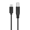 USB A į B kabelis TB 1,8 m — Juodas, spausdintuvams