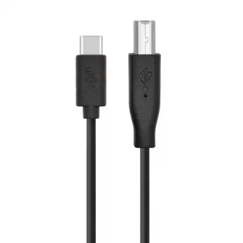 USB A į B kabelis TB 1,8 m — Juodas, spausdintuvams