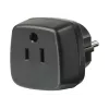 Keliautojų adapteris JAV, Japonijai / įžemintas kištukas, lizdo adapteris, juodas