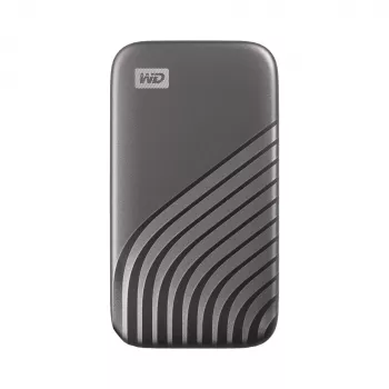 WD My Passport SSD WDBAGF0040BGY – SSD – šifruotas – 4 TB – išorinis (nešiojamasis) – USB 3.2 Gen 2 (USB-C jungtis) – 256-Bit-AES – pilkas