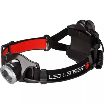Ledlenser H7R.2 ant galvos tvirtinamas žibintuvėlis, juoda, raudona, balta