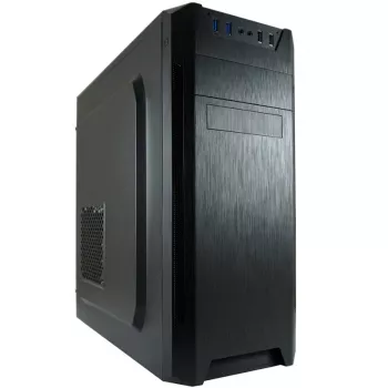 LC Power Classic 7040B - MDT - ATX - be maitinimo bloko - juoda, šlifuotas aliuminis / juoda - USB/Audio
