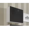 Cama svetainės baldų komplektas VIGO 22 baltas/juodas blizgus