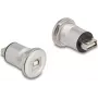 DeLOCK 88194 Socket Outlet Type B + USB Type A Juoda Sidabrinė