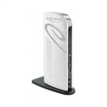USB dokinė stotis DeLOCK 87771 dvigubas HDMI Full-HD USB 3.2 LAN Audio
