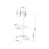 TV staliukas / vežimėlis ant ratukų + rankena 23-55 25 kg S-09