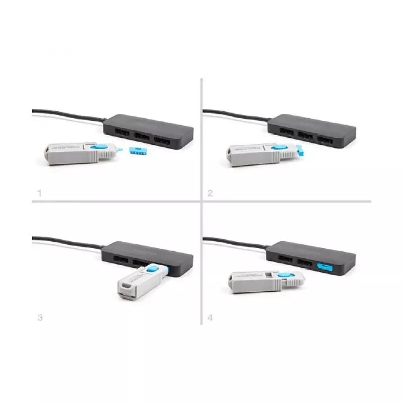 Prievado blokatorius DeLOCK 20927 DisplayPort 4 vnt. + užrakto įrankis