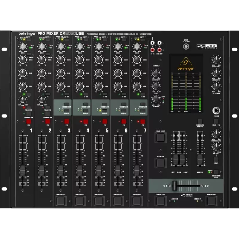 Garso maišytuvas Behringer DX2000USB 7 kanalų