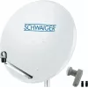 Palydovinė antena SCHWAIGER SPI9960SET2 80 cm su dvigubu LNB 2 dalyviams
