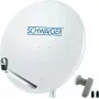 Palydovinė antena SCHWAIGER SPI9960SET2 80 cm su dvigubu LNB 2 dalyviams