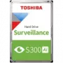 HDD vaizdo stebėjimo TOSHIBA S300 AI 8TB CMR, 3,5'', 512MB, 7200RPM, SATA, 64 kameros, 24/7, TBW: 550