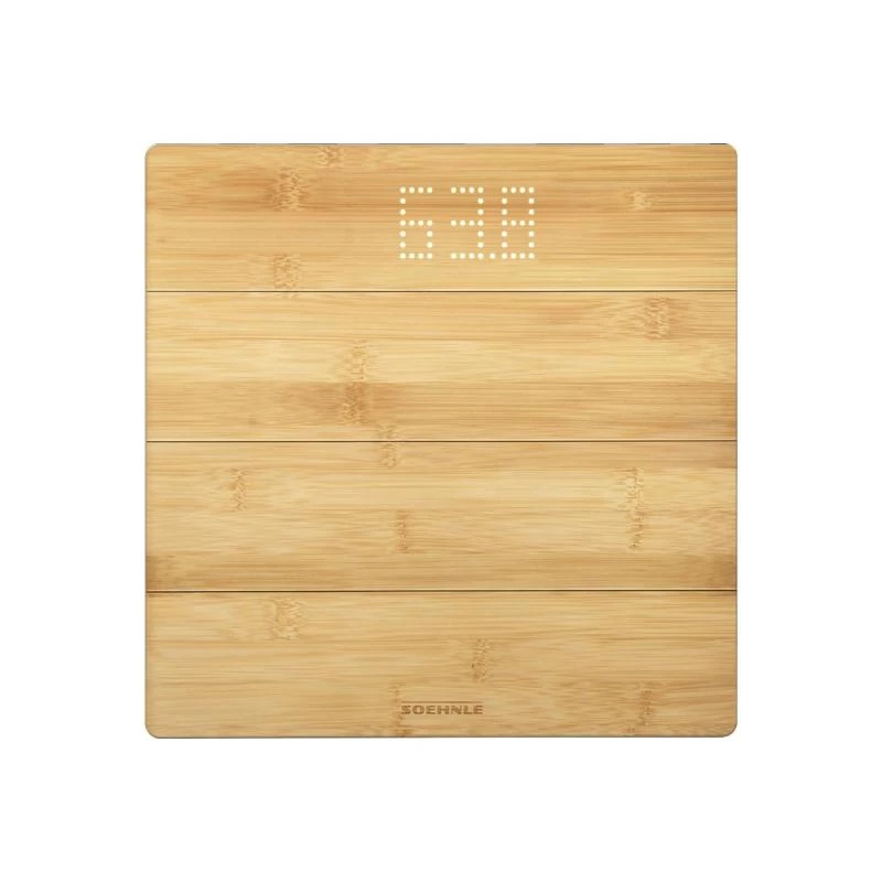 Soehnle Style Sense Bamboo Magic elektroninės vonios svarstyklės, kvadratinės, bambukas (63880)