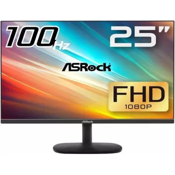 ASRock | Monitorius | CL25FF | 24,5 colio | IPS | 16:9 | 100 Hz | 1 ms | HDMI prievadų skaičius 1 | Juoda