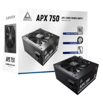 Montech APX750 maitinimo blokas 750 W 20+4 kontaktų ATX ATX juodas