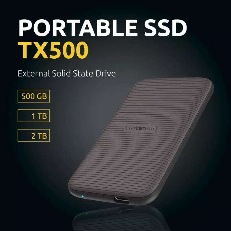 SSD diskas Intenso 1TB išorinis USB Type-C 3.2 Gen 2 rudas