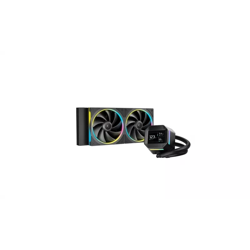 Skysčio aušinimo komplektas DeepCool LM240 12 cm juodas