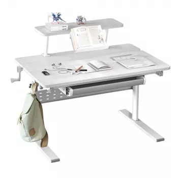 Ergo Office vaikiškas ergonominis stalas ER-483 — aukščio reguliavimo kompaktiškas dizainas
