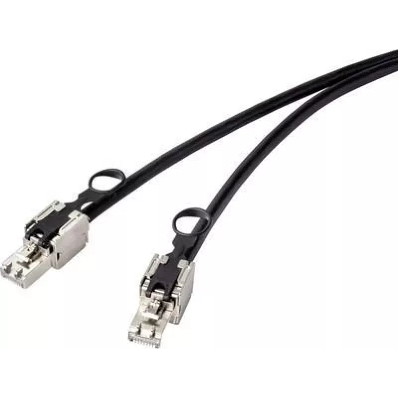 Renkforce RF-4538220 tinklo kabelis juodas 20 m Cat6a S/FTP (S-STP) (RF-4538220)