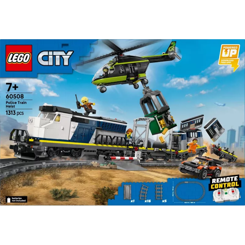 Bricks City 60508 Policijos traukinio apiplėšimas
