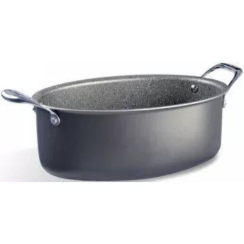 Puodas Pensofal Invictum Professional Oval 32 cm su 2 rankenomis ir stikliniu dangčiu