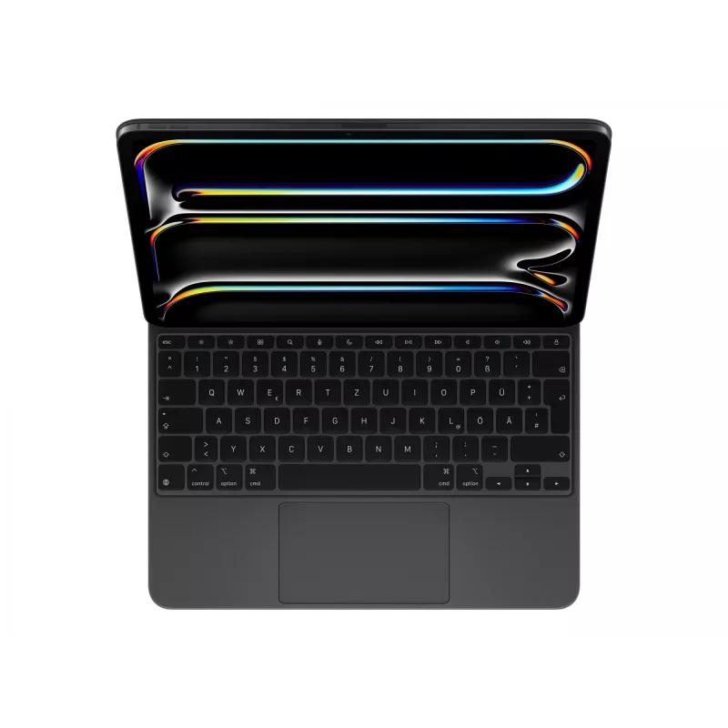 Apple Magic klaviatūra, skirta iPad Pro 13 colių (M4), vokiška, juoda, QWERTZ, jutiklinis kilimėlis