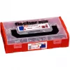 FixTainer - DUOPOWER & DUOSEAL + varžtai, sienų kaištis šviesiai pilkas/raudonas, 275 vnt.