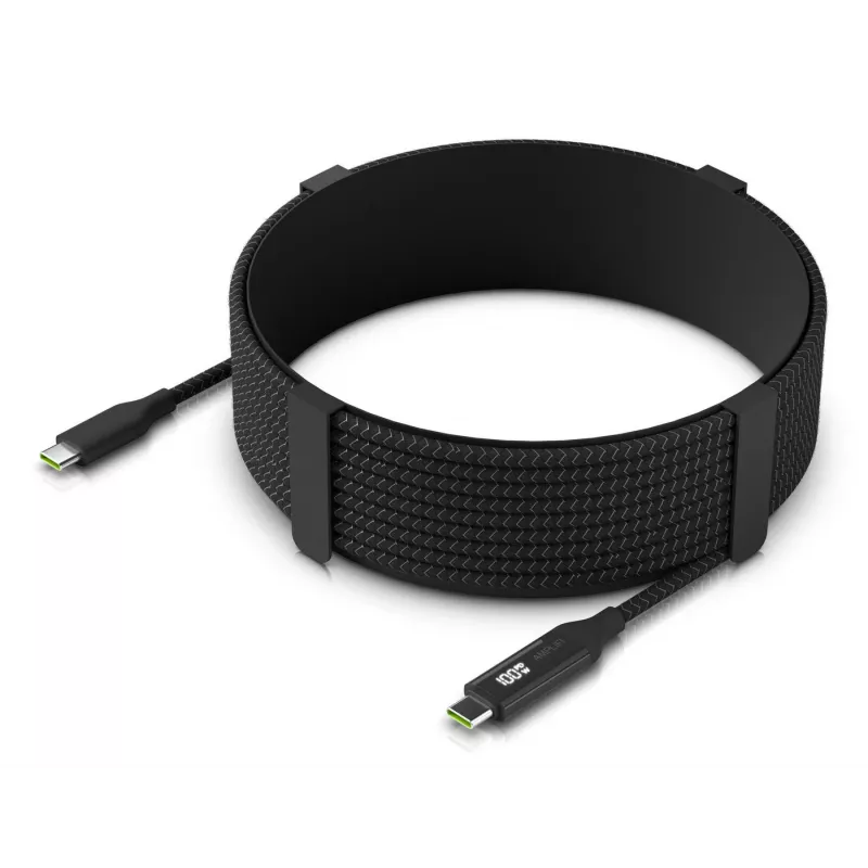 USB-C į USB-C kabelis UBIQUITI AFI-CABLE-USB-7M — 7 m, magnetiškai ekranuotas, juodas/pilkas