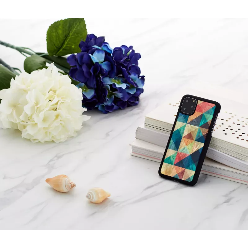 Išmaniųjų telefonų dėklas iKins, skirtas iPhone 11 Pro Max — Mosaic Juoda apsauginis dangtelis