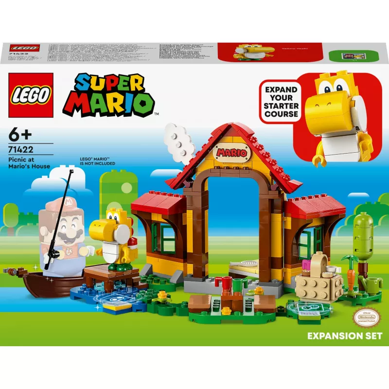 LEGO SUPER MARIO 71422 PLĖTIMO RINKINYS – IŠKYLA PRIE MARIO NAMŲ