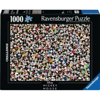 Dėlionė Ravensburger 12000529 — 1000 dalių, Peliuko Mikio animaciniai filmai, 700×500 mm, amžius 14+