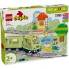 Žaislinis traukinio rinkinys LEGO DUPLO Interactive Adventure Railway 10427, 57 dalys, 2 minifigūrėlės, nuo 2 metų