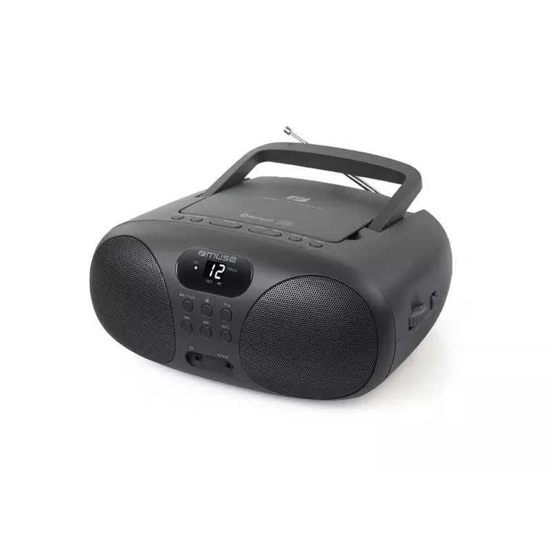„Muse“ nešiojamasis radijo imtuvas ir CD grotuvas su „Bluetooth“ | MD-208BT | AUX įvestis