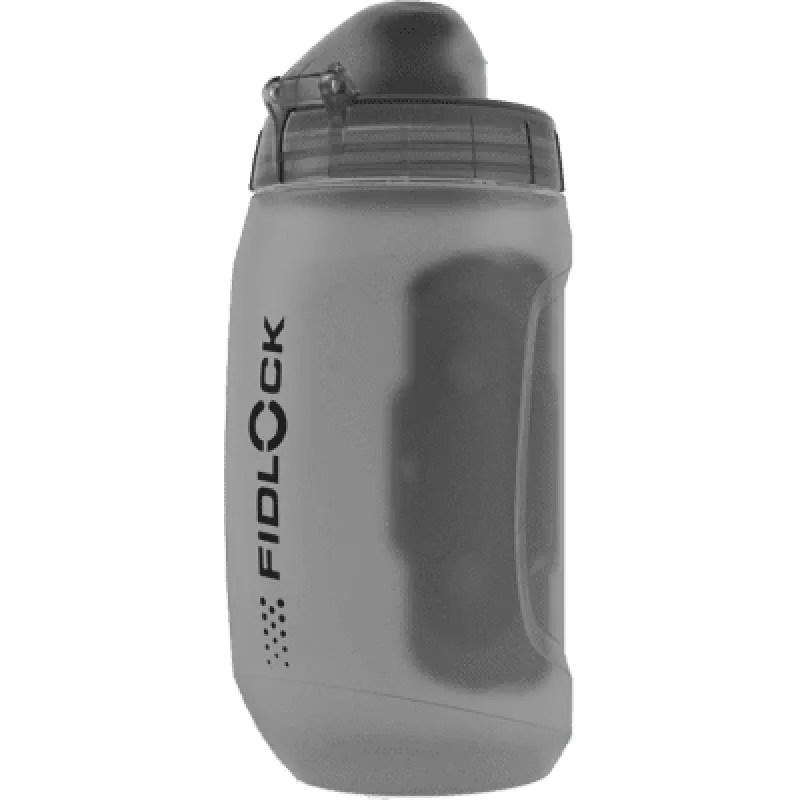 Fidlock Twist Bottle 450 jungtis — butelio tvirtinimo sistema, skaidri/juoda
